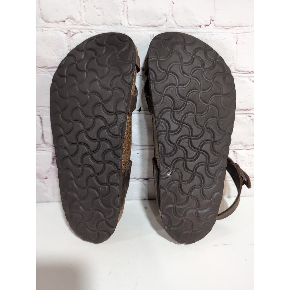 Birkenstock Yara Leather Strappy Sandal Size 36 US 5.0 Mocha Brown Ankle Strap - Picture 9 of 14